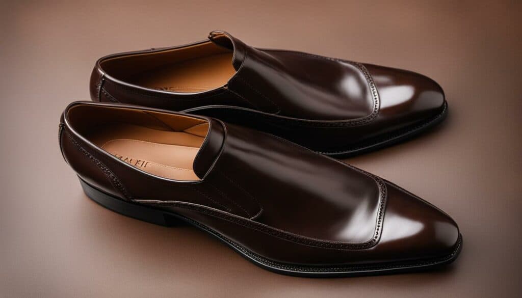 Stylish black shoe possibilities for brown trousers