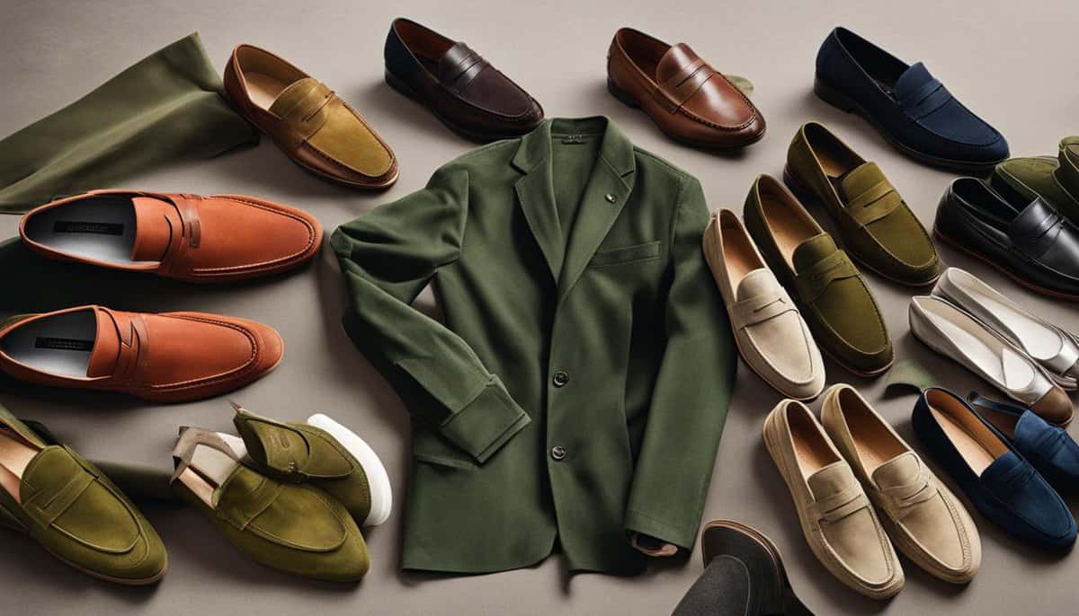 color shoes go with olive green pants