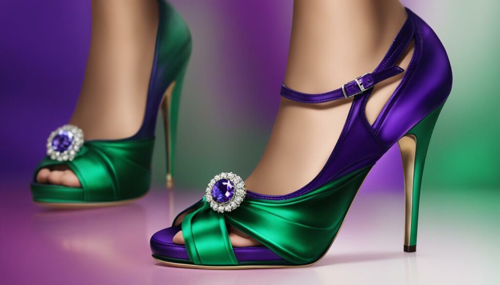 jewel-toned shoes