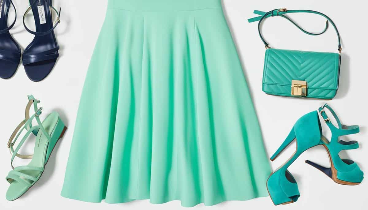 what color shoes to wear with mint green dress